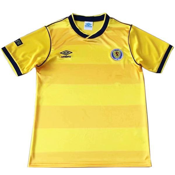 Scotland Maglia storica da calcio da trasferta della Scozia seconda maglia da calcio sportiva da uomo 1986-1988